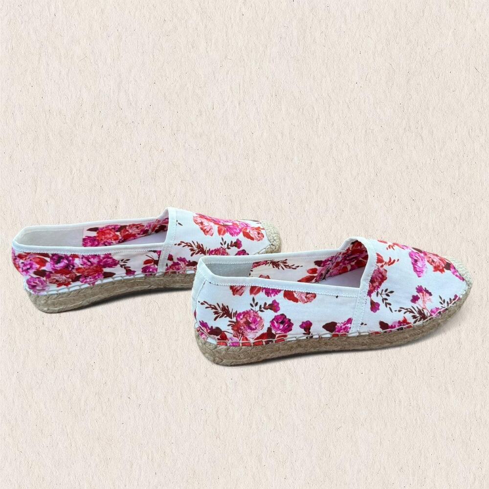 Guess Floral Espadrille Slip On Shoes Size 8 Coquette Summer Cottagecore Preppy - Picture 5 of 8